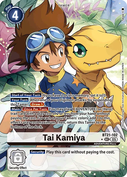 Tai Kamiya &mdash; Digimon Card Game card