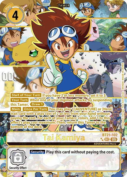 Tai Kamiya &mdash; Digimon Card Game card