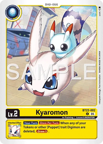 Kyaromon &mdash; Digimon Card Game card