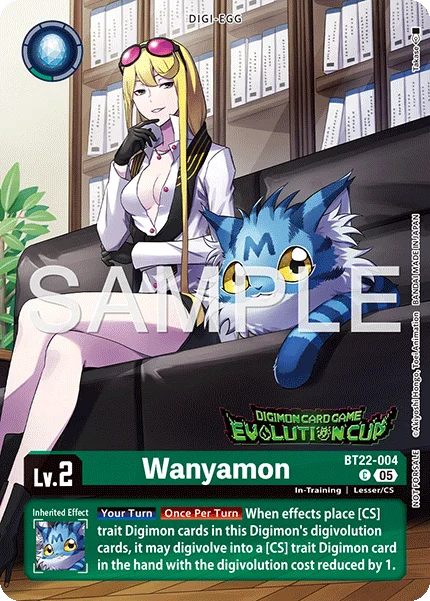 Wanyamon &mdash; Digimon Card Game card