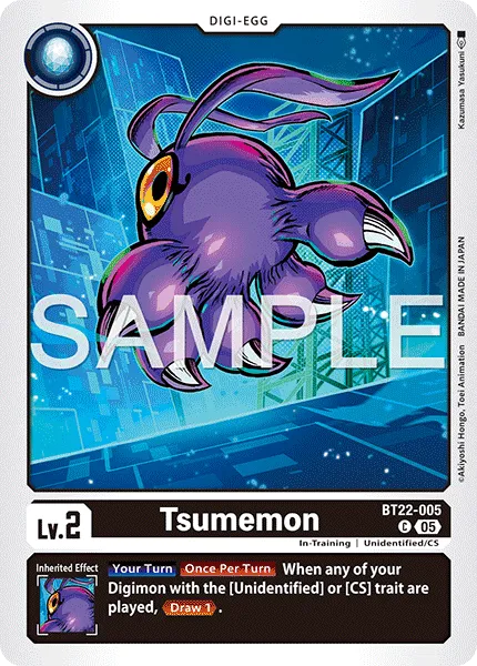 Tsumemon &mdash; Digimon Card Game card