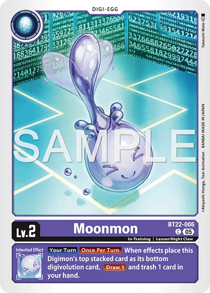 Moonmon &mdash; Digimon Card Game card