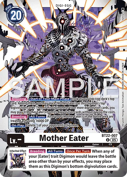 Mother Eater &mdash; Digimon Card Game card