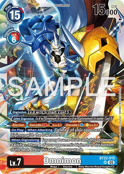 Omnimon &mdash; Digimon Card Game card