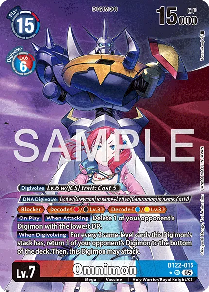 Omnimon &mdash; Digimon Card Game card