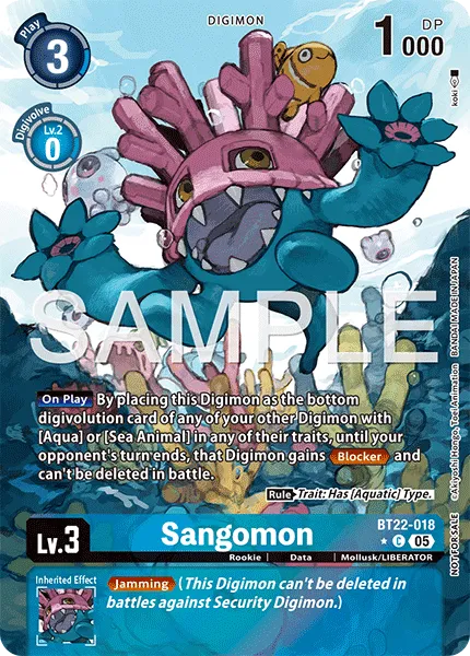 Sangomon &mdash; Digimon Card Game card