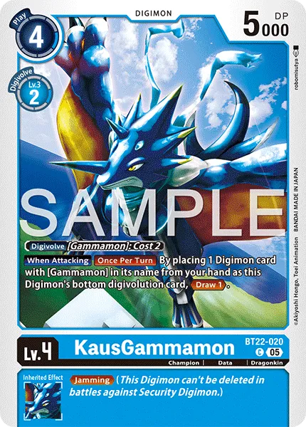 KausGammamon &mdash; Digimon Card Game card