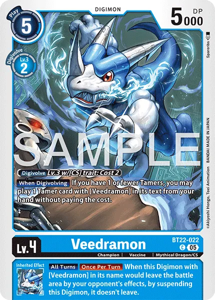 Veedramon &mdash; Digimon Card Game card