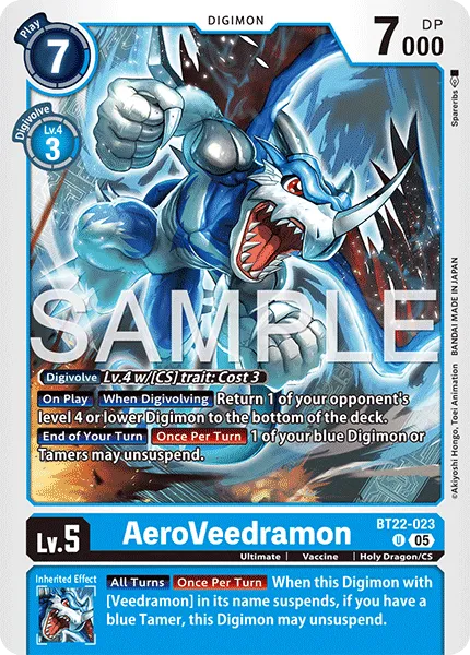 AeroVeedramon &mdash; Digimon Card Game card