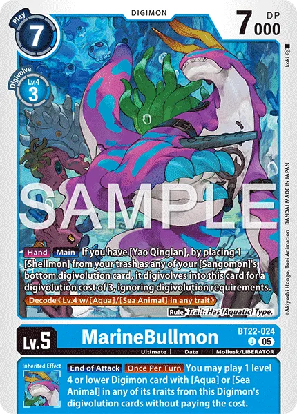 MarineBullmon &mdash; Digimon Card Game card