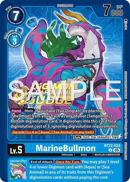 MarineBullmon &mdash; Digimon Card Game card