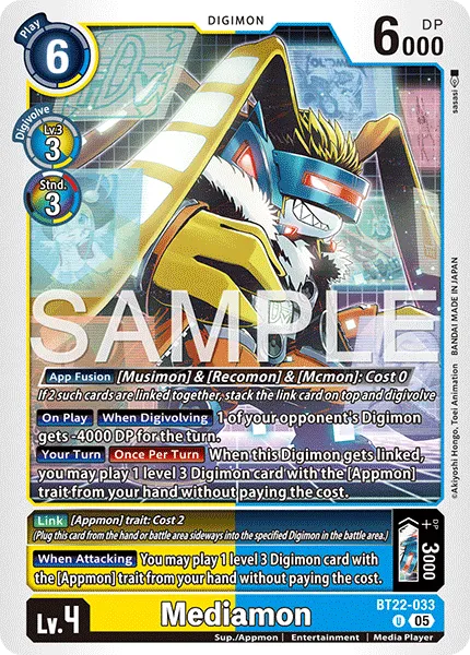 Mediamon &mdash; Digimon Card Game card