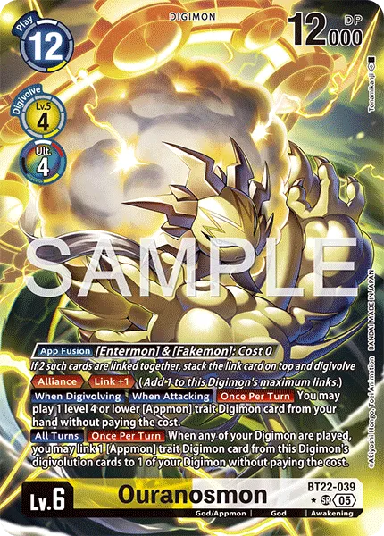Ouranosmon &mdash; Digimon Card Game card