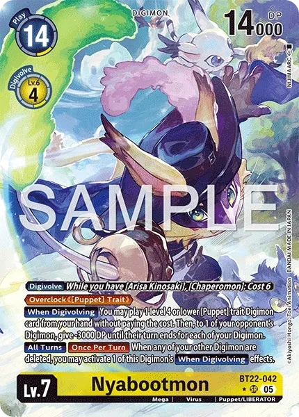 Nyabootmon &mdash; Digimon Card Game card