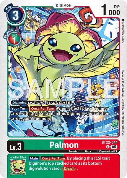 Palmon &mdash; Digimon Card Game card