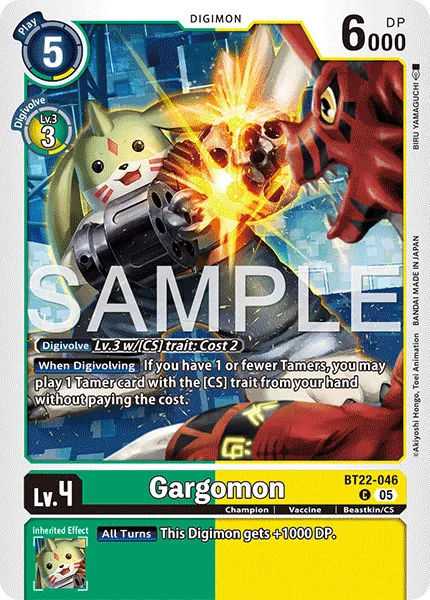 Gargomon &mdash; Digimon Card Game card