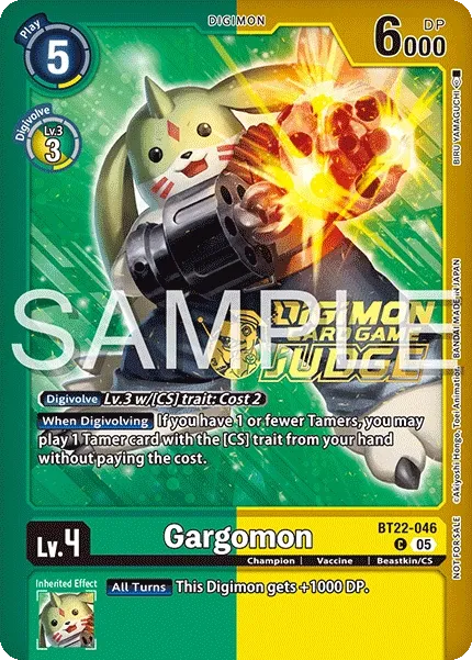 Gargomon &mdash; Digimon Card Game card