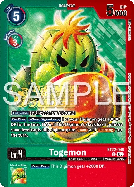 Togemon &mdash; Digimon Card Game card