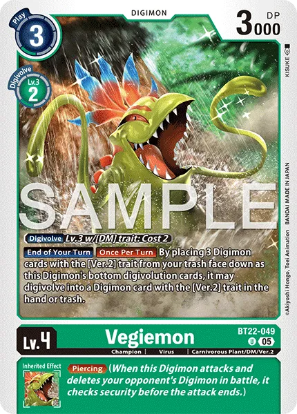 Vegiemon &mdash; Digimon Card Game card