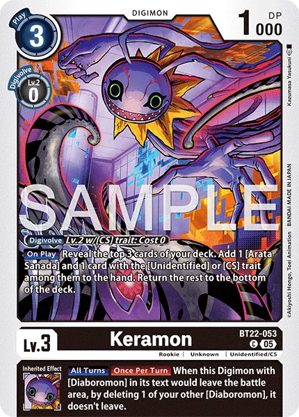 Keramon &mdash; Digimon Card Game card
