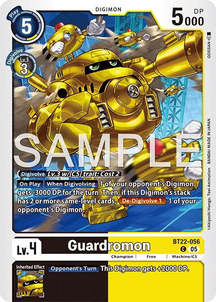 Guardromon &mdash; Digimon Card Game card