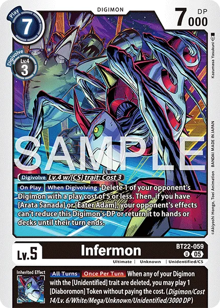 Infermon &mdash; Digimon Card Game card