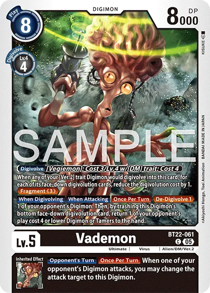 Vademon &mdash; Digimon Card Game card