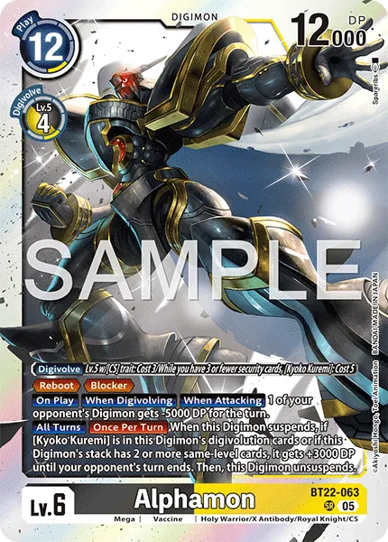 Alphamon &mdash; Digimon Card Game card