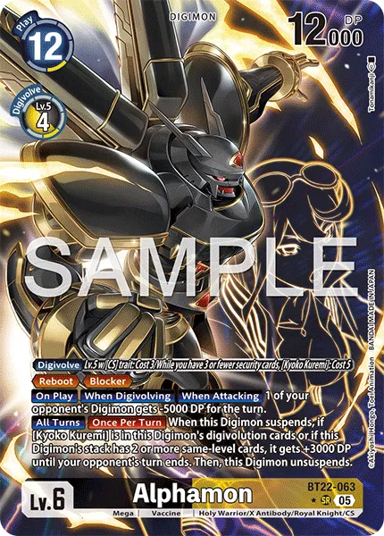 Alphamon &mdash; Digimon Card Game card