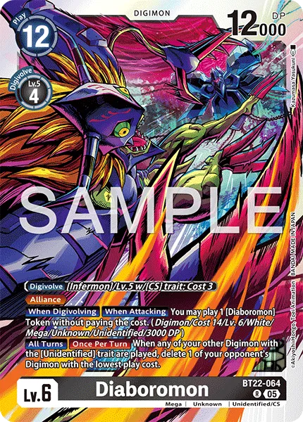 Diaboromon &mdash; Digimon Card Game card