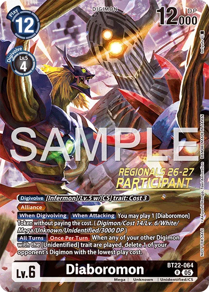 Diaboromon &mdash; Digimon Card Game card