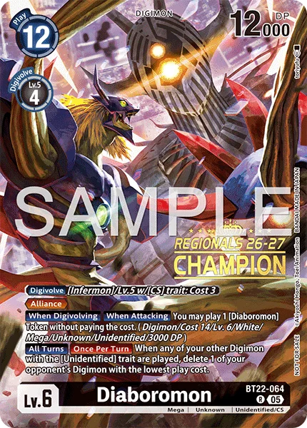 Diaboromon &mdash; Digimon Card Game card