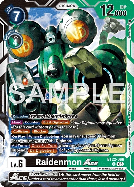 Raidenmon ACE &mdash; Digimon Card Game card