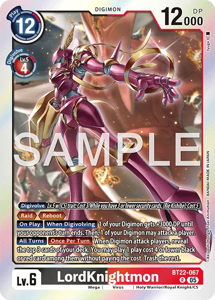 LordKnightmon &mdash; Digimon Card Game card