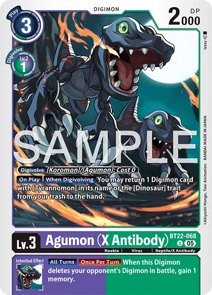 Agumon (X Antibody) &mdash; Digimon Card Game card
