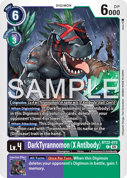 DarkTyrannomon (X Antibody) &mdash; Digimon Card Game card