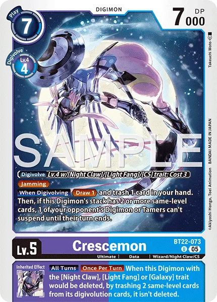 Crescemon &mdash; Digimon Card Game card