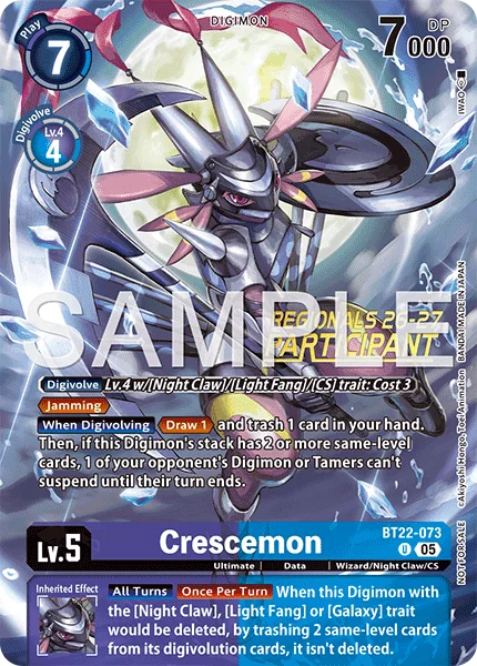 Crescemon &mdash; Digimon Card Game card