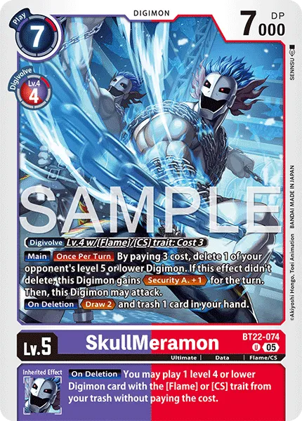 SkullMeramon &mdash; Digimon Card Game card