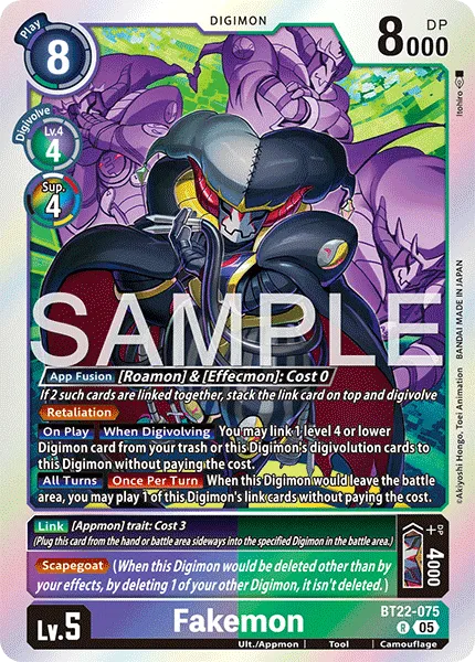 Fakemon &mdash; Digimon Card Game card