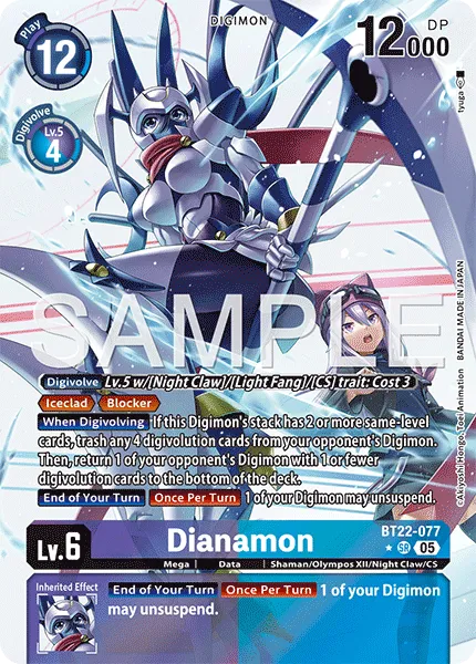 Dianamon &mdash; Digimon Card Game card