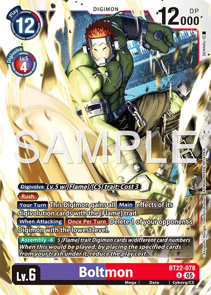 Boltmon &mdash; Digimon Card Game card