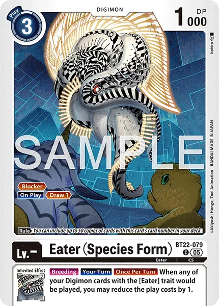 Eater (Species Form) &mdash; Digimon Card Game card