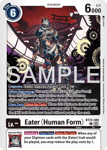 Eater (Human Form) &mdash; Digimon Card Game card