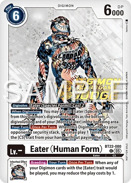 Eater (Human Form) &mdash; Digimon Card Game card