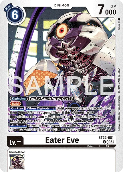 Eater Eve &mdash; Digimon Card Game card