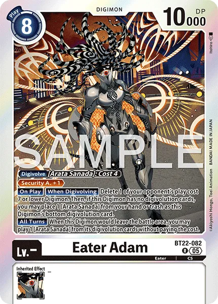 Eater Adam &mdash; Digimon Card Game card