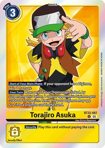 Torajiro Asuka &mdash; Digimon Card Game card