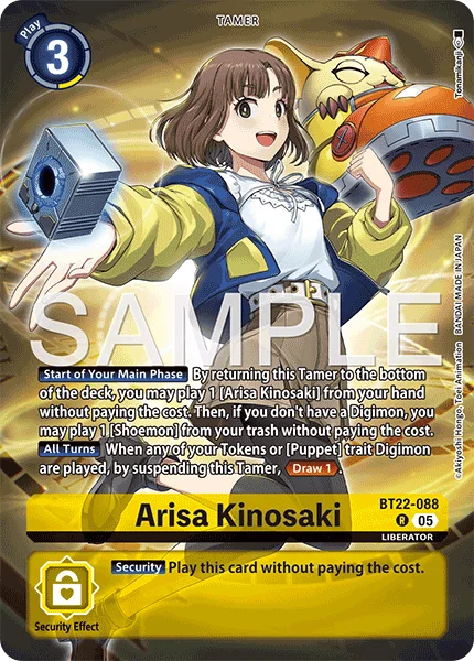 Arisa Kinosaki &mdash; Digimon Card Game card