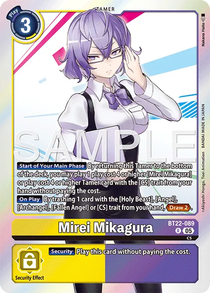 Mirei Mikagura &mdash; Digimon Card Game card